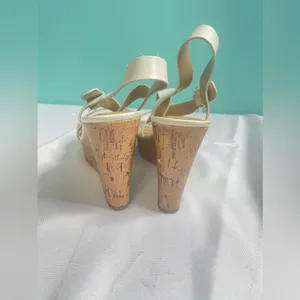 Franco sarto wedge sandals white size‎ 9 thumbnail 4