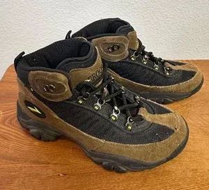 Brooks Women's Suede Mesh Hiking Boots Tan Black 29236 SIZE 6.5 Sku 2706 thumbnail 5