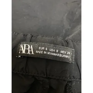 Zara Women's Black High Waisted Utility Cargo Parachute Trousers Pants Size S thumbnail 5