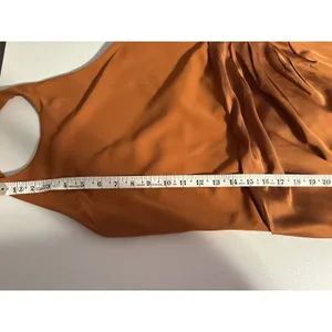 Abercrombie & Fitch Copper Brown Halter Midi Dress thumbnail 9