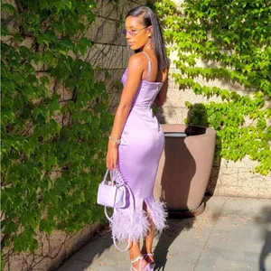 House of CB Helena Orchid Satin Midi Dress XS thumbnail 2