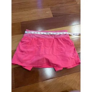Lululemon Pace Setter Skirt Womens Pink Pleated Running Tennis Skort LW8AC6R 4 thumbnail 6