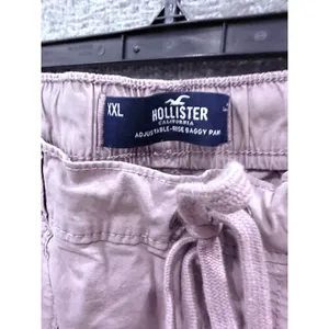 Hollister Womens Pants XXL Lavender Adjustable-Rise Baggy Cargo Wide Leg thumbnail 4