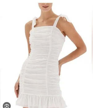 MINKPINK Mini white dress thumbnail 1