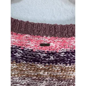 O'Neill Small Multicolor Striped Sweater‎ Women's Boho Knit Pullover thumbnail 5