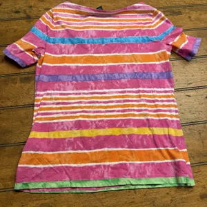 Lauren Ralph Lauren Women's‎ T-Shirt Top Multicolor Stripes Short Sleeve Size Sm thumbnail 4