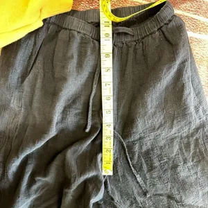 Ally. Fashion Black Cotton Wide Leg Drawstring Pull On Pant AU Size 6 thumbnail 9