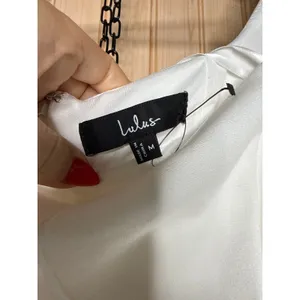 NWOT Lulus Roetta White Sleeveless Pleated Mini Dress Party Cocktail Classy Sz M thumbnail 4