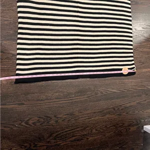 Jack + Lucy Black and Cream Striped Scarf Oversized NWT thumbnail 4