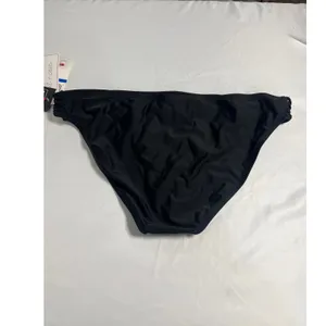 Salt + Cove Womens Black‎ Strappy Side Bikini Bottom Swimsuit XL NEW thumbnail 3