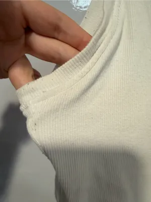 White Ribbed Klassy Network‎ Tank Top thumbnail 2