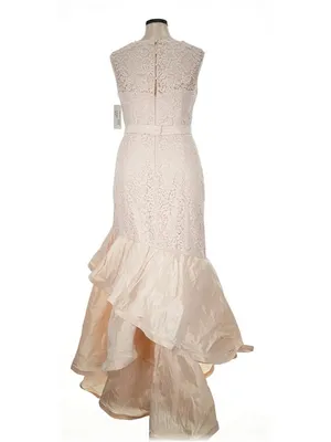 NWT Rickie Freeman for Teri Jon Lace & Taffeta Gown in Blush Pink Dress 16 thumbnail 4