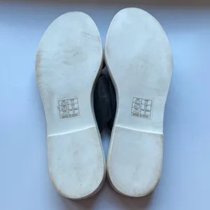 Urban Outfitters UO Black and White criss crossed‎ leather rubber sandals thumbnail 7