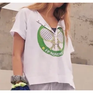 Free People FP Movement Inhale Henley Tennis Pickleball Graphic Tee Shirt XS‎ thumbnail 2