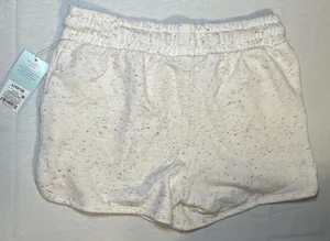 Girls' Knit Pull-On Shorts - Cat & Jack Cream Large 10/12 New Comfy Sweatshorts thumbnail 7