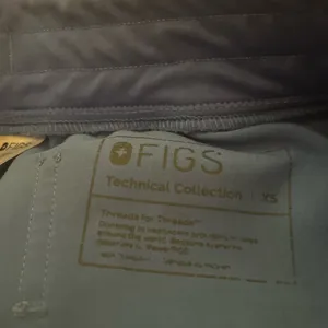 Figs Technical Collection baby blue joggers. Womens XS thumbnail 2