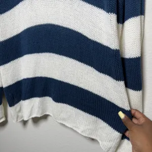 Wooden Ships Women Cotton Knit Sweater Blue White Stripe Beach Coastal Fisherman thumbnail 9
