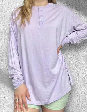 SKIMS Long Sleeve Henley S thumbnail 1