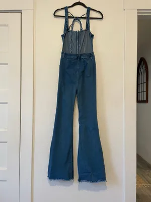 Windsor Made You Look Open Back Denim Jumpsuit thumbnail 2