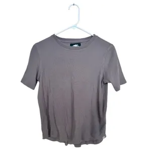 Roots Ribbed Short Sleeve Knit Top – Size S/P thumbnail 2