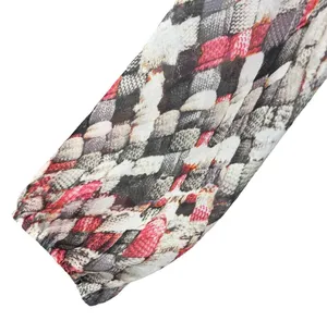 Liz Claiborne Large Top Abstract Long Balloon Sleeves Semi-Sheer Lightweight thumbnail 3