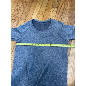 Lululemon Swiftly Tech Gray Long‎ Sleeve T-Shirt Size 10 thumbnail 5