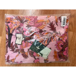 NEW Tuckernuck Pink Ornate Chintz Mini Dress Floral Tiered size Small thumbnail 8