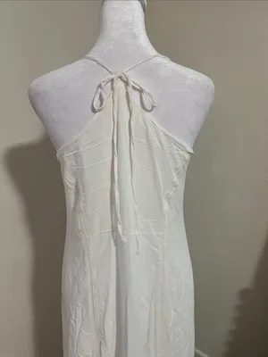 lovestitch White Eyelet Hem Maxi Slip thumbnail 6