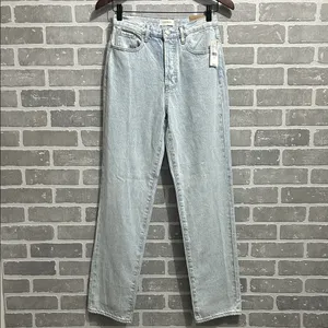 PacSun High Rise Dad Jeans Light Wash Straight Leg 90s Model Off Duty Siz 25 NWT thumbnail 3