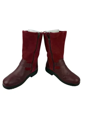 Alegria Kris Boots Womens Size 36/5-5.5 Red Leather Mid Calf Comfort Fall Winter thumbnail 10