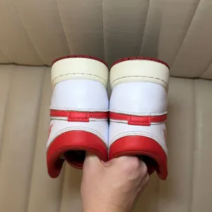 Jordan 1 Mid SE Sneakers Size 6Y Womens 7.5-8 Nike Red and White High-Top Shoes thumbnail 5
