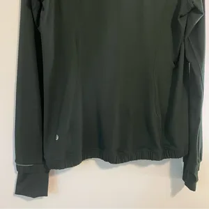 LuluLemon Athletica Running Jacket Black Quarter Zip Sweatshirt Pullover Medium thumbnail 8