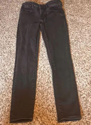 American Eagle Women's Black Wash‎ Next Level Stretch Legging Jeans thumbnail 1