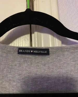 Brandy Melville Gray V Neck thumbnail 2