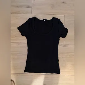 NEW Scoop Neck Ribbed Fitted Shirt Basic Short Sleeve T Shirt Top S thumbnail 4