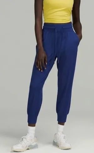Lululemon Ready‎ to Rulu High-Rise Cropped Jogger Mineral Blue Womens Size 10 thumbnail 1