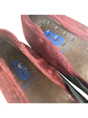 Wolky Mary Jane Comfort Walking Shoes Burgundy Suede Size 40 EU 9 US thumbnail 8