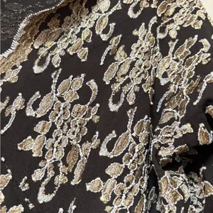 Moda Vintage Black Gold Lace Top Y2K Going Out Sheer Long Sleeve Large thumbnail 8