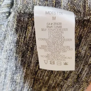 Miss Me long sleeve floral Embrace metallic top shirt pull over sz Medium thumbnail 9