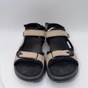 Ecco Yucatan Sandals Beige Black Nubuck Leather Hiking Walking Shoes Women 7-7.5 thumbnail 3