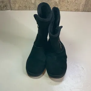 Lamo‎ Black Suede Mid-Calf Boots Size 6 thumbnail 2