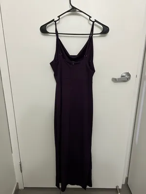Amazon Cowl Neck Purple Midi Dress thumbnail 3