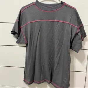 Urban Outfitters out from under grey & pink decorative stitching t shirt thumbnail 2