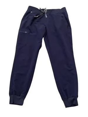 FIGS Zamora Jogger‎ Scrub Pants Women's Size L Navy Blue W18SW2005 thumbnail 1
