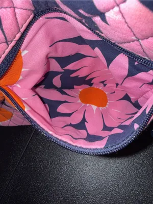 Vera Bradley Pink ‘She Loves Me’ Sunflower Quilted Shoulder Bag thumbnail 7