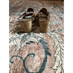 Sam Edelman Womens Slip On Buckle Platform Platform Sandals Size 9 GUC thumbnail 2