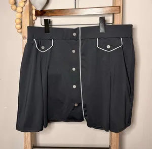 Penguin Black White Stitching Mini Golf Skort‎ Size X Large thumbnail 1