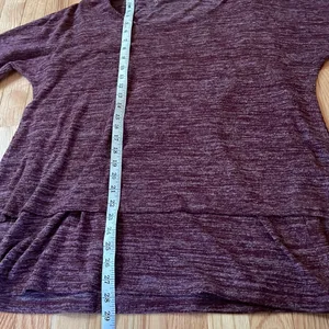 Soft Surroundings Knit Sweater Womens XL Purple Layered Minimalist Cozy thumbnail 6