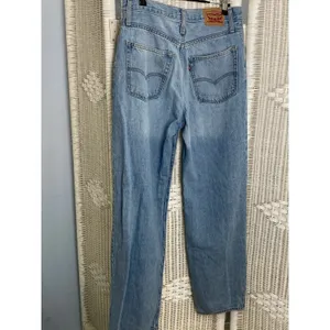 Levi's 501 94 Baggy Jeans Light Wash Distressed High Rise‎ Straight 27 thumbnail 3