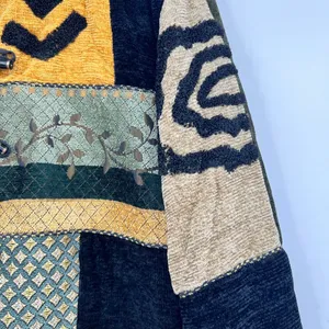 VINTAGE 90's Jacket Wearable Art Size Small Art To Wear Tapestry Lined kitschy thumbnail 6